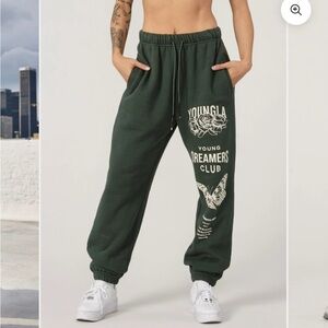 YoungLA Green Track Pants